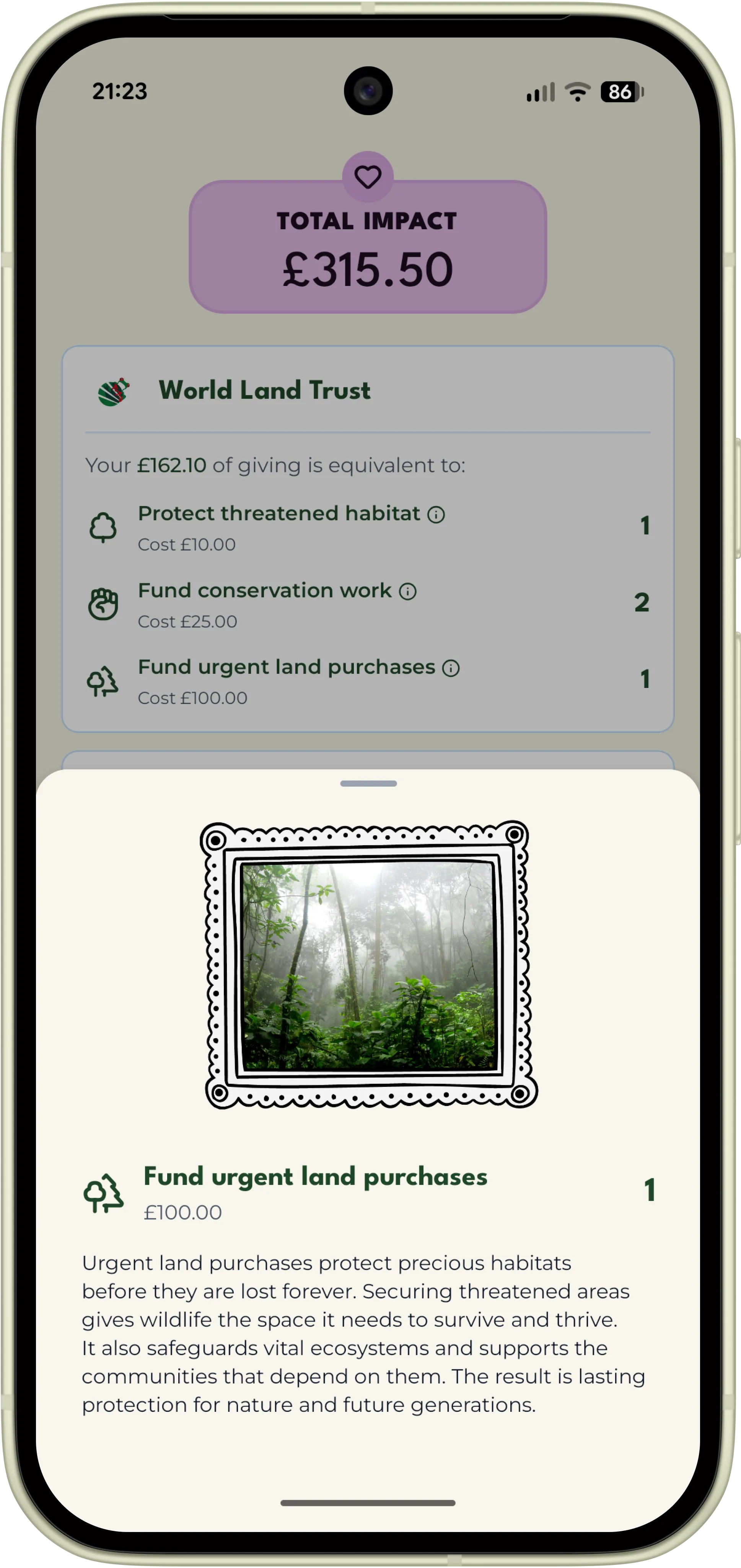 Legacy app — Impact metrics